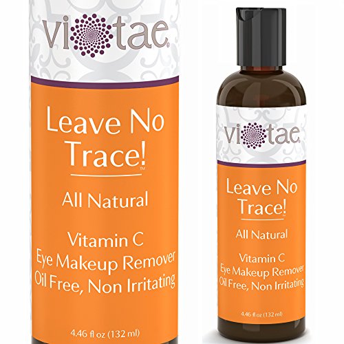 100% Natural Vitamin C Eye Makeup Remover, Oil Free, Non-Irritating - Strengthens Lashes & Nourish Delicate Eye Area - 'Leave No Trace!' by Vi-Tae® - 4.46oz