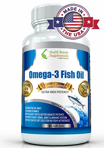 ?*PUREST OMEGA FISH OIl?XL OMEGA ENTERIC COATED Soft Gels?Triple Strength 2000mg?Top Rated 800mg EPA?600 DHA DAILY?Vitamin E?Pharmaceutical Grade Dietary Supplement Pills?Antioxidant Rich?100%Natural
