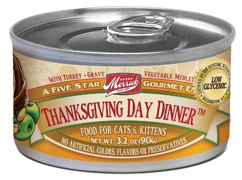 Merrick Thanksgiving Day Dinner Cat Food 3.2 oz (24 Count Case)