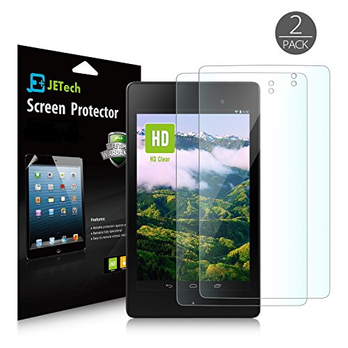 Nexus 7 Screen Protector, JETech 2-Pack Google Nexus 7 FHD (2nd GENERATION) 2013 Tablet Premium High Definition (HD) Clear Screen Protector