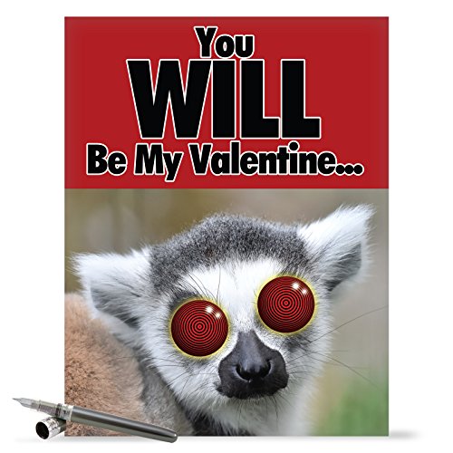 You Will Be My Valentine Valentine's Day Funny Paper Card