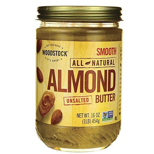 All Natural Almond Butter Unsalted 16 oz Jar