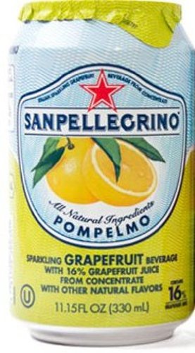 San Pellegrino Sparkling Beverage, Pompelmo (Grapefruit), 11.15-Ounce Cans (Pack of 12)