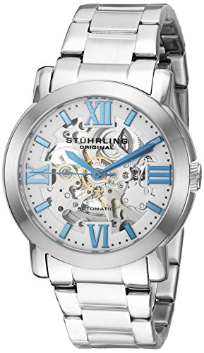 Stuhrling Original Men's 'Legacy' Automatic Stainless Steel Casual Watch, Color:Silver-Toned (Model: 430G.33112)