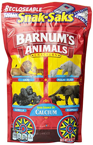 Barnum's Animals Crackers, Original, 8 Ounce Pouch (Pack of 12)