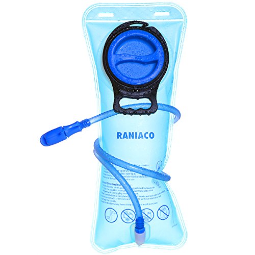 RANIACO Portable 2 Liter Hydration Bladder , Sports Water Bladder for Outdoor Use - Blue