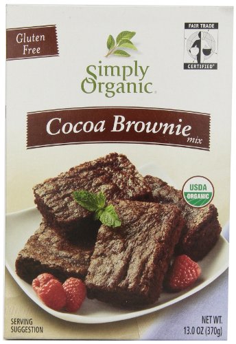Simply Organic Cocoa Brownie Mix, 13-Ounce Box