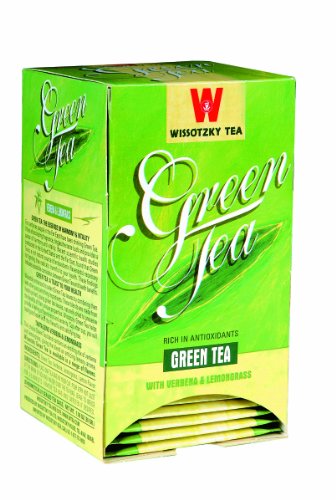 Wissotzky Green Tea with Lemongrass and Verbana, 1.06-Ounce Boxes (Pack of 6)