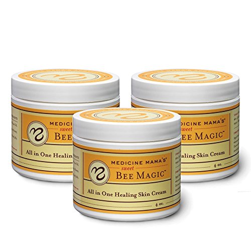 Medicine Mama's Apothecary Sweet Bee Magic All in One Healing Skin Cream, 3 Count/12 Ounces Total