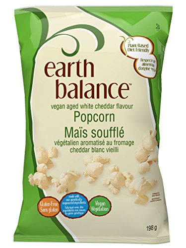 Earth Balance Vegan Aged White Cheddar Flavor Popcorn, 198 Gram
