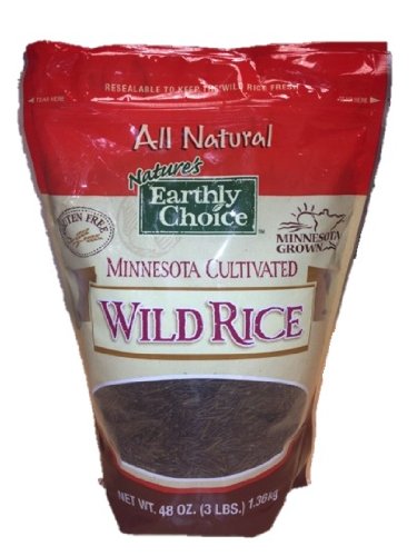 Nature's Earthly Choice Minnesota Cultivated Wild Rice, All Natural, 3 Pounds