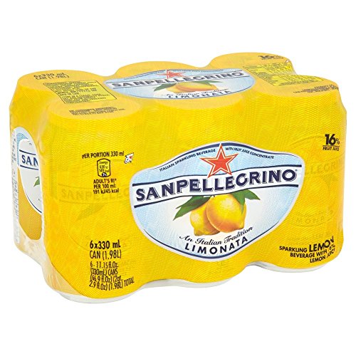 San Pellegrino Sparkling Lemon Drink, 6 x 330ml