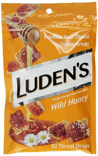 Ludens Wild Honey Throat Drops, 30 Count