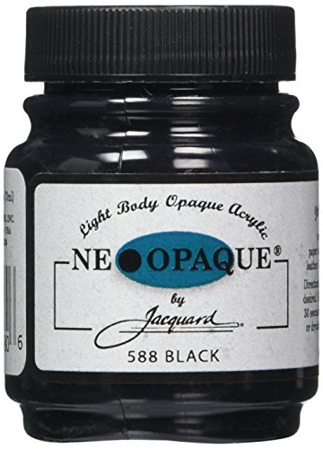 Jacquard Products 2-1/4-Ounce Neopaque Acrylic Paint, Black