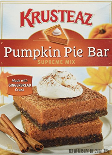 Krusteaz, Pumpkin Pie Bar Supreme Mix, 17.25oz Box (Pack of 3)