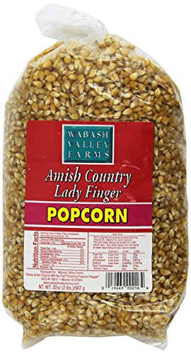 Wabash Valley Farms 41403 Amish Country Gourmet Popping Corn - Premium Ladyfinger 2 lb