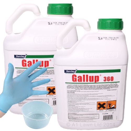 GALLUP 360 CONCENTRATE - 10 Ltrs (dilutes to make 333Ltrs) - PROFESSIONAL QUALITY SUPER STRONG CONCENTRATED GLYPHOSATE WEED KILLER