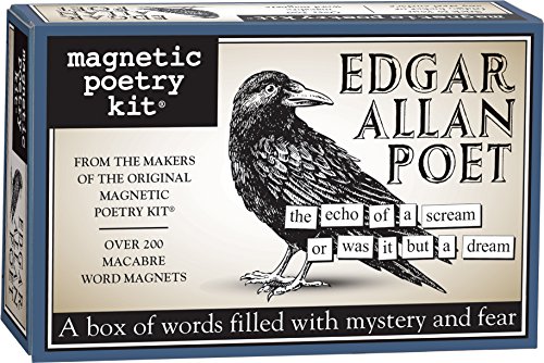Magnetic Poetry - Edgar Allan Poe Poet Kit - Words for Refrigerator - Write Poems and Letters on the Fridge - Made in the USA