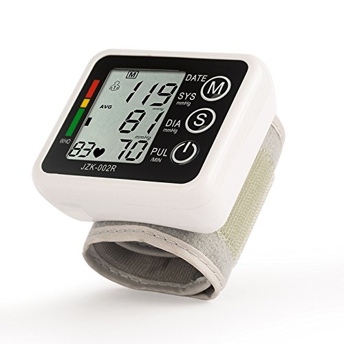 Blood Pressure Monitor - Toprime 002 Best Automatic Digital Wirst Cuff Accurate Portable & Perfect for Home Measures Pulse Diastolic Systolic and Shows Hypertension level