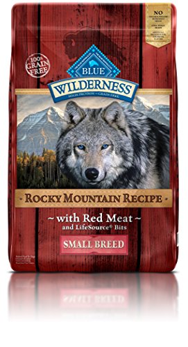 Blue Buffalo Wilderness Adult Rocky Mtn Recipes Red Meat Small Breed Grain Free 10 lb