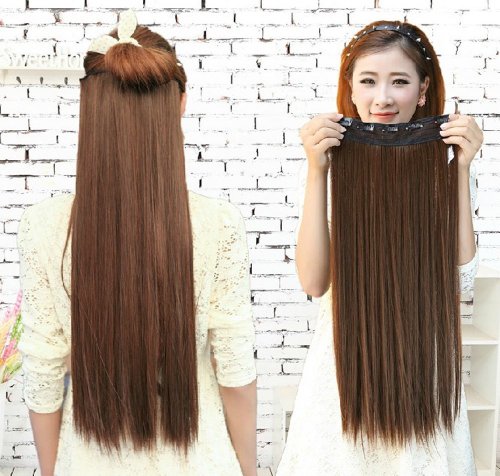 MapofBeauty 23 Long Straight Clip in Hair Extensions Hairpieces
