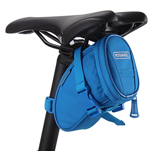 Roswheel Outdoor Cycling Bike Bicycle Saddle Bag Under Seat Packs Tail Pouch - Blue