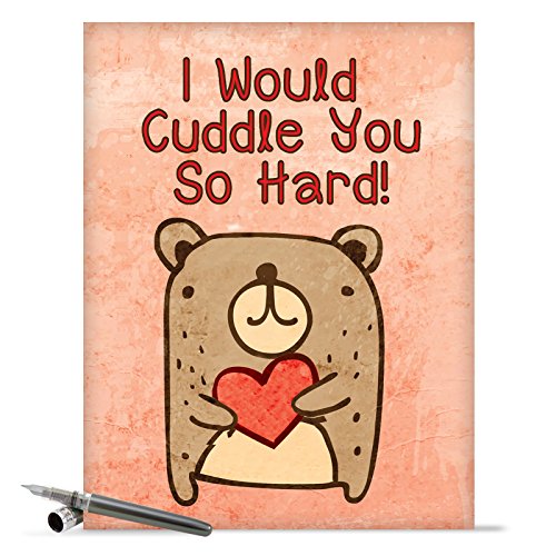 Cuddle You So Hard Valentine's Day Joke Paper Card
