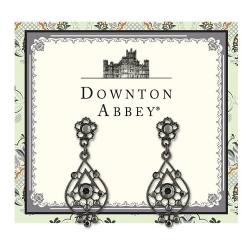 Downton Abbey Jewelry Collection Jet Jeweled Radial Earrings