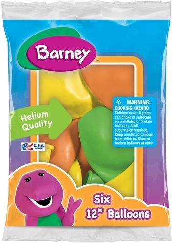 Barney Balloons - Package of 6 Balloons