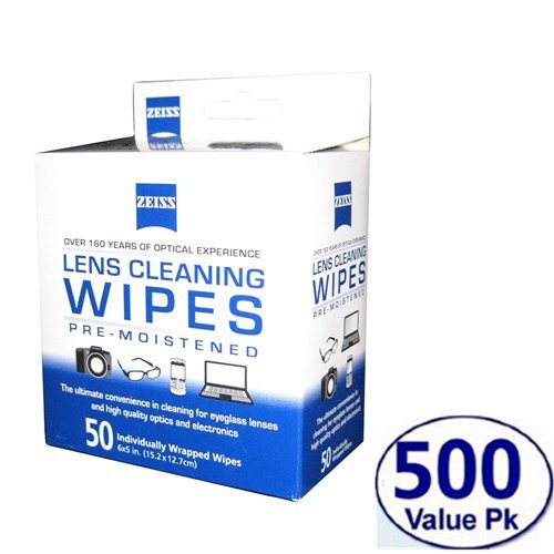 New ZEISS Pre-moistened Lens Cleaning Wipes Clean Eyeglasses, Cell Phones, Cameras