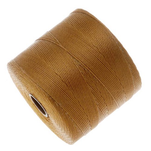 Beadsmith S-Lon Micro Macrame Twisted Nylon Cord - Gold / 287 Yard Spool
