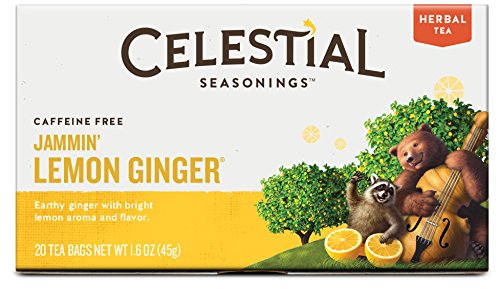 Celestial Seasonings Jammin' Lemon Ginger Herbal Tea, 20 Count