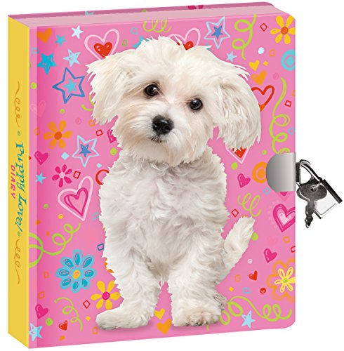 Peaceable Kingdom Puppy Love Lock and Key Diary