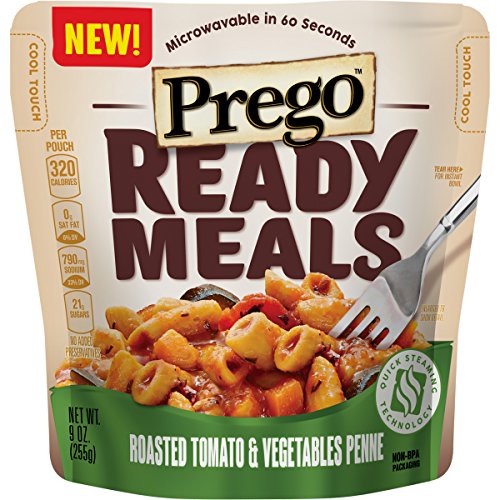Prego Ready Meals, Roasted Tomato & Vegetable Penne, 9 Ounce (Pack of 6)
