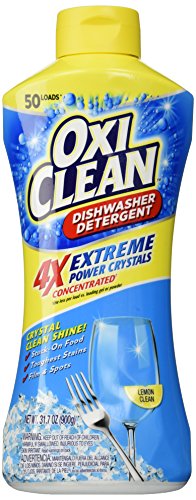 OxiClean Dishwasher Detergent, Lemon Clean, 31.7 Oz