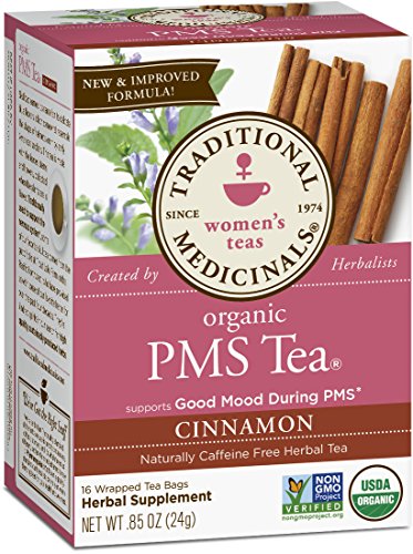 Traditional Medicinals Organic PMS Cinnamon Tea, 16 Tea Bags (Pack of 6)