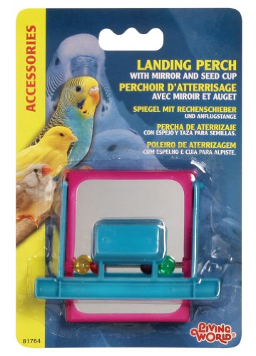 Living World Landing Perch with Mirror
