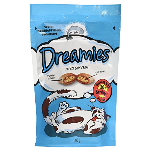 Dreamies Treats Cats Crave with Scrumptious Salmon, 60g