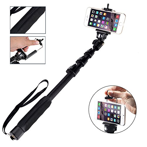 Foseal™50 Inch Professional Handheld Monopod Selfie Stick for iPhone 6 6+ 6 plus 5 5S 4S 4 Samsung Galaxy S5 S4 S3 Note 4 3 2 ,other Android Smartphones,GoPro Hero 4 3+ 3 2