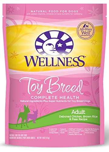 Wellness Complete Health Toy Breed Chicken & Rice Natural Dry Dog Food, 4-Pound Bag