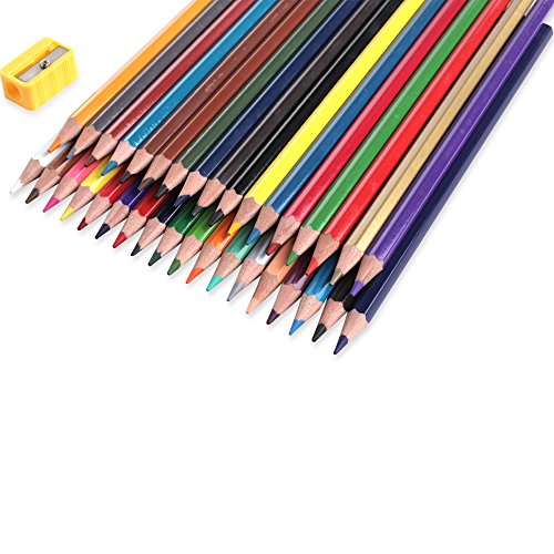 Colored Pencils,Art Drawing Color Pencils Set Coloring Books Drawing, Writing and Sketching Eco-friendly (36 Count)