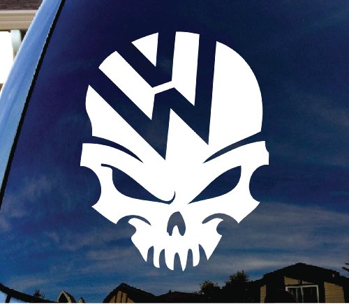 VW Skull Jetta Car Window Vinyl Decal Sticker 5 Tall