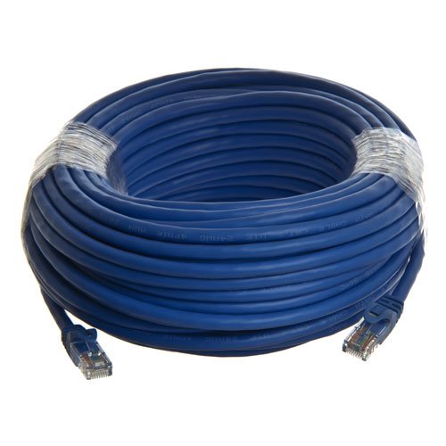 Fosmon Technology Blue Cat6 Ethernet LAN Network Cable (Male to Male) - 75ft