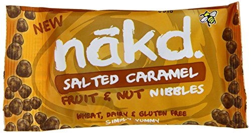 Nakd. Fruit and Nut Nibbles Salted Caramel 40 g (Pack of 9)