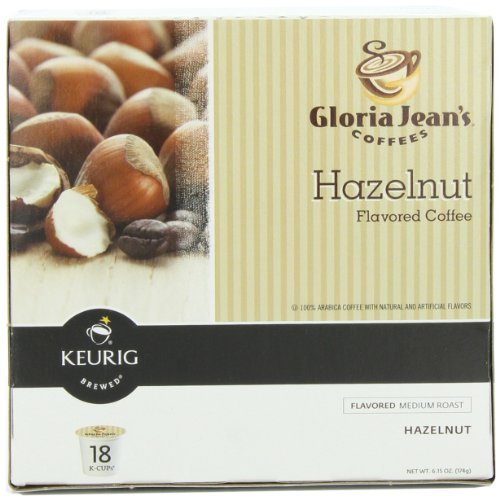 Gloria Jean's Hazelnut Keurig K-Cups, 18 count