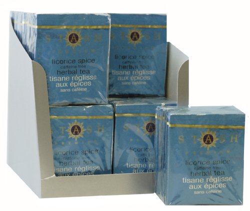 Stash Tea Licorice Spice Herbal Tea, 10 Count Tea Bags in Foil (Pack of 12)