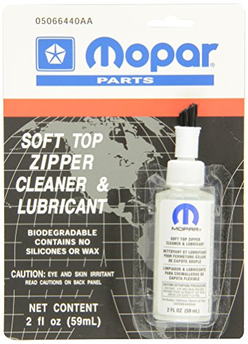 Genuine Chrysler Accessories 5066440AA Soft Top Zipper Cleaner and Lubricant - 2 oz. Bottle