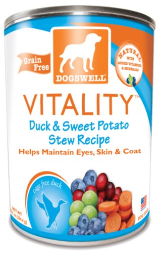 Dogswell Vitality Canned Dog Food Case Duck