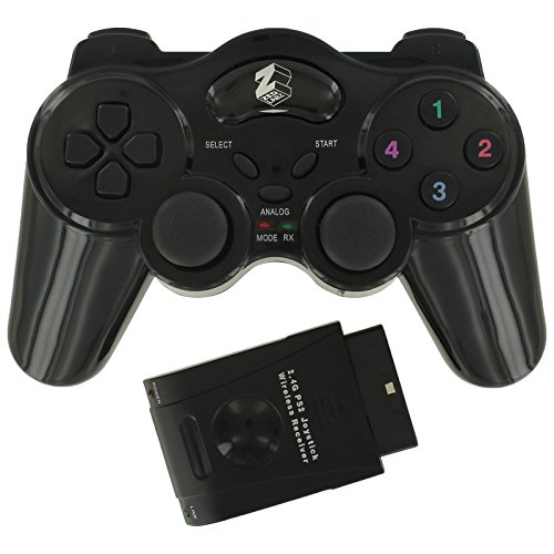 Assecure Wireless RF Vibration Game Controller Gamepad For Playstation 2 PS2 PS1 Double Shock