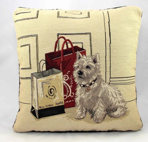 Scottie Dog Vintage Tapestry Cushion Covers 18 x 18
